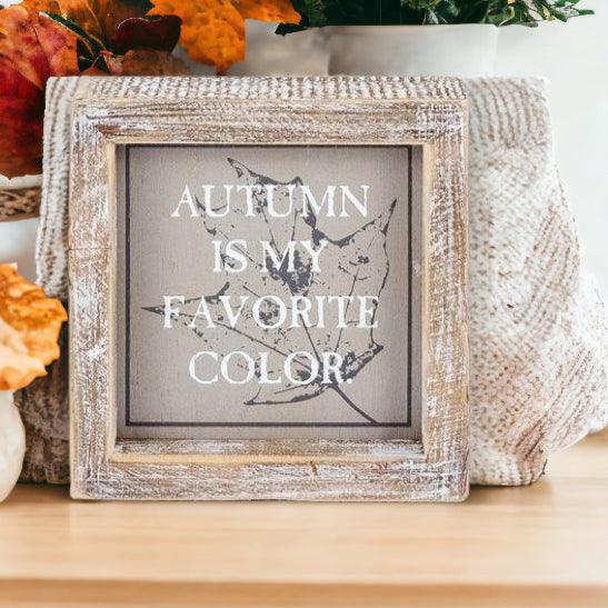 Creep + Autumn | Double-Sided Wood Sign