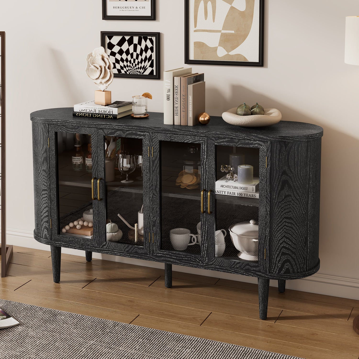 Farmhouse Sideboard Cabinet with Storage