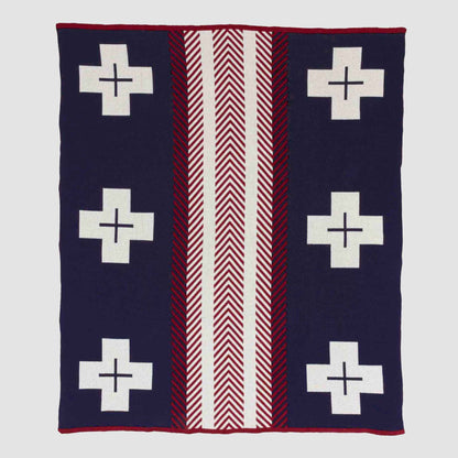 Heritage Trail - Cotton Sustainable Knit Geometric Throw Blanket