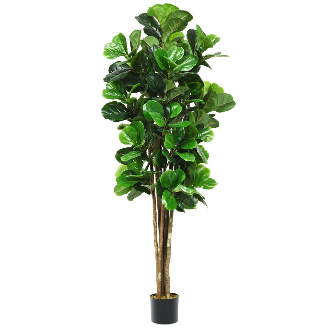 6 Ft Artificial Indoor-Outdoor Fiddle Leaf Fig Tree