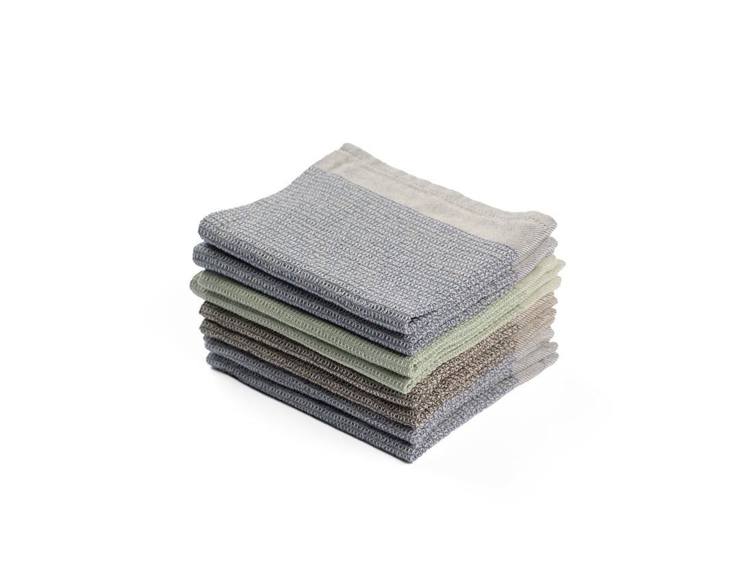 Waffle Weave Wash Cloths - Set of 8