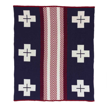 Heritage Trail - Cotton Sustainable Knit Geometric Throw Blanket