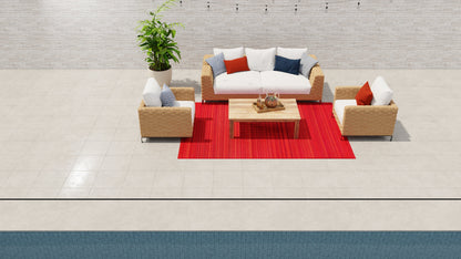 Mixed Red Outdoor Mat