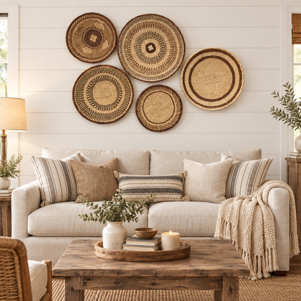 Tonga Wall Decor Basket Set of 5