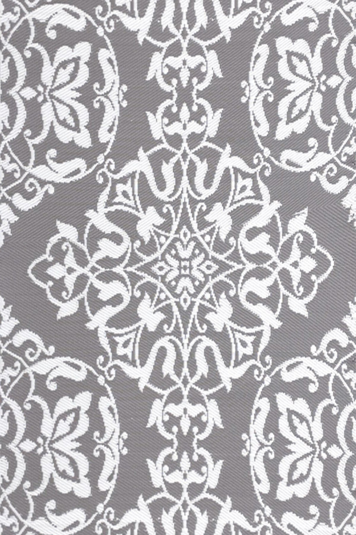 Wrought Iron Cool Grey Reversible Outdoor Mat