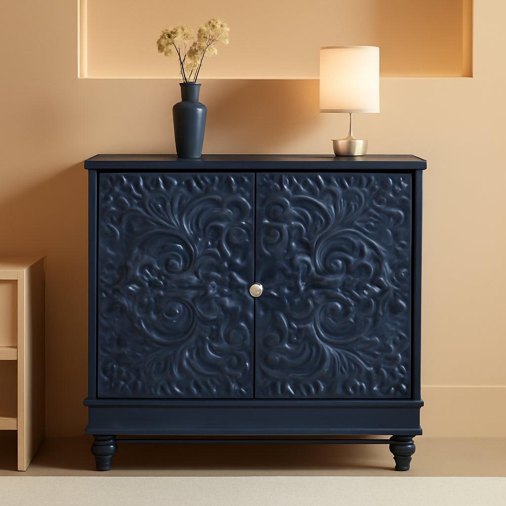 Midnight Blue Accent Cabinet