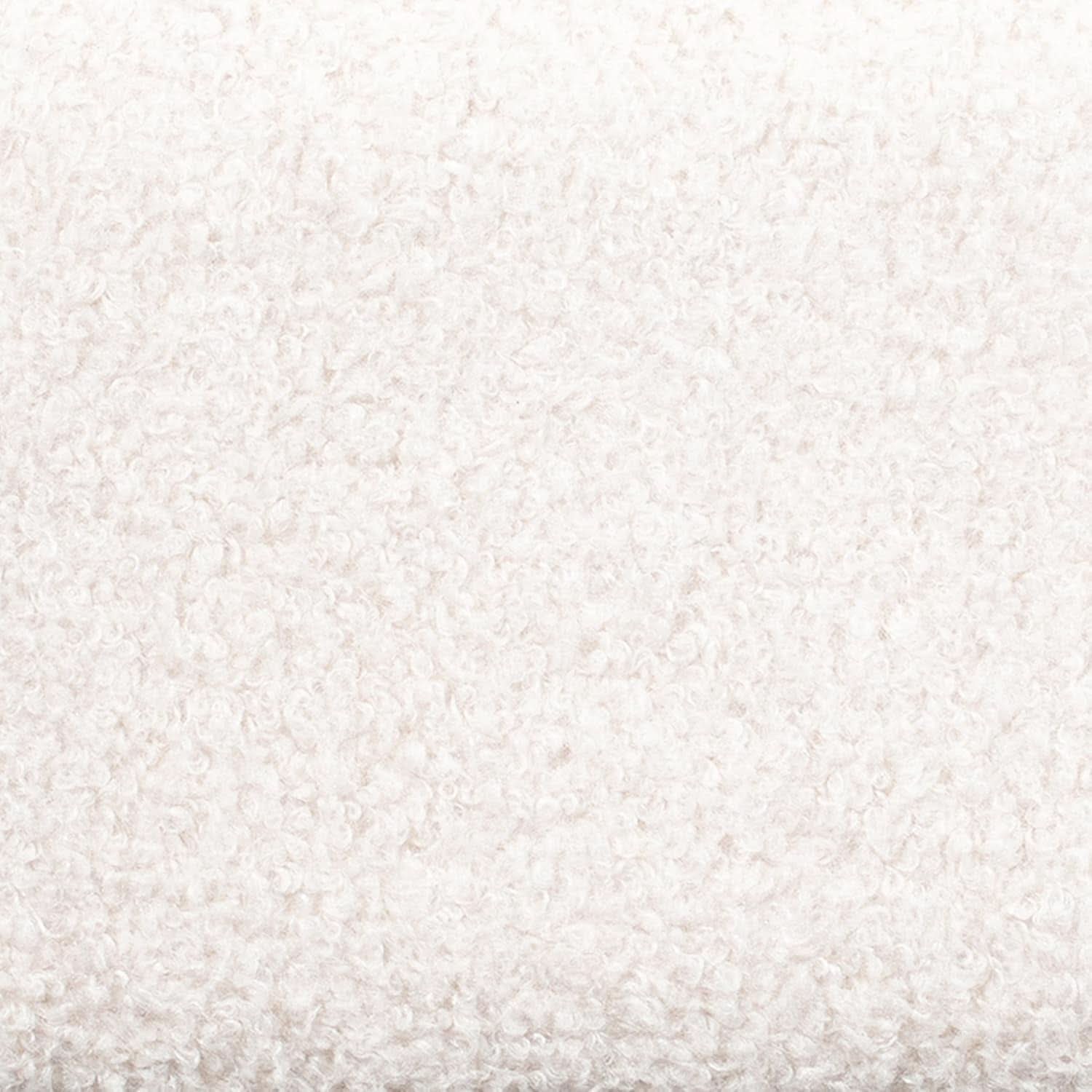 King Size Beige Boucle Upholstered Bed Frame