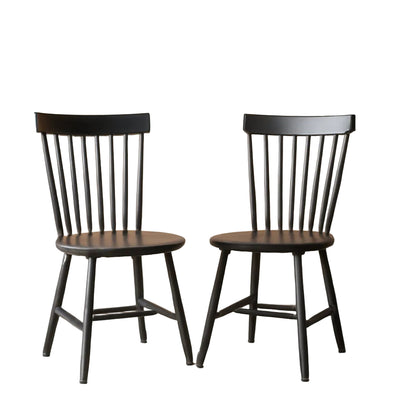Parker Side Chair Charcoal Grey - 2 Pc Set