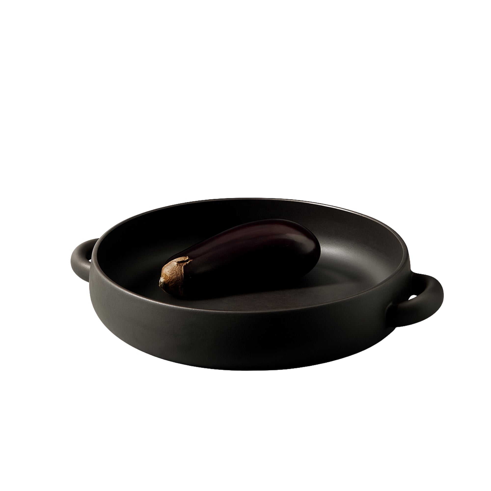Stoneware Serving Plate With Handles 13.4"