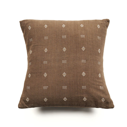 Nira Ochre Hand Spun Organic Cotton Handloom Pillow