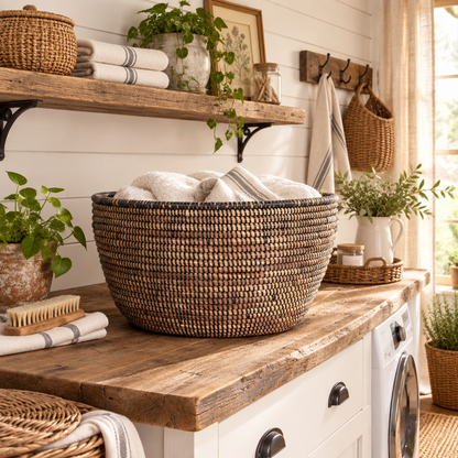 Black Oval Basket