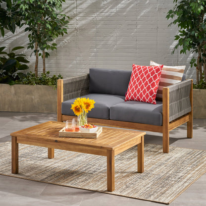 LAUREL Outdoor 4 Piece Chat Set in Gray