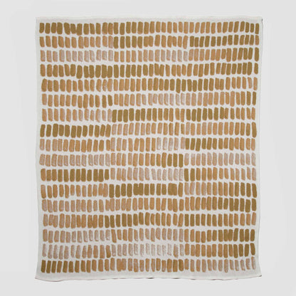 Watercolor by Kelly Harris Smith - Cotton Sustainable Knit Patterned Throw Blanket