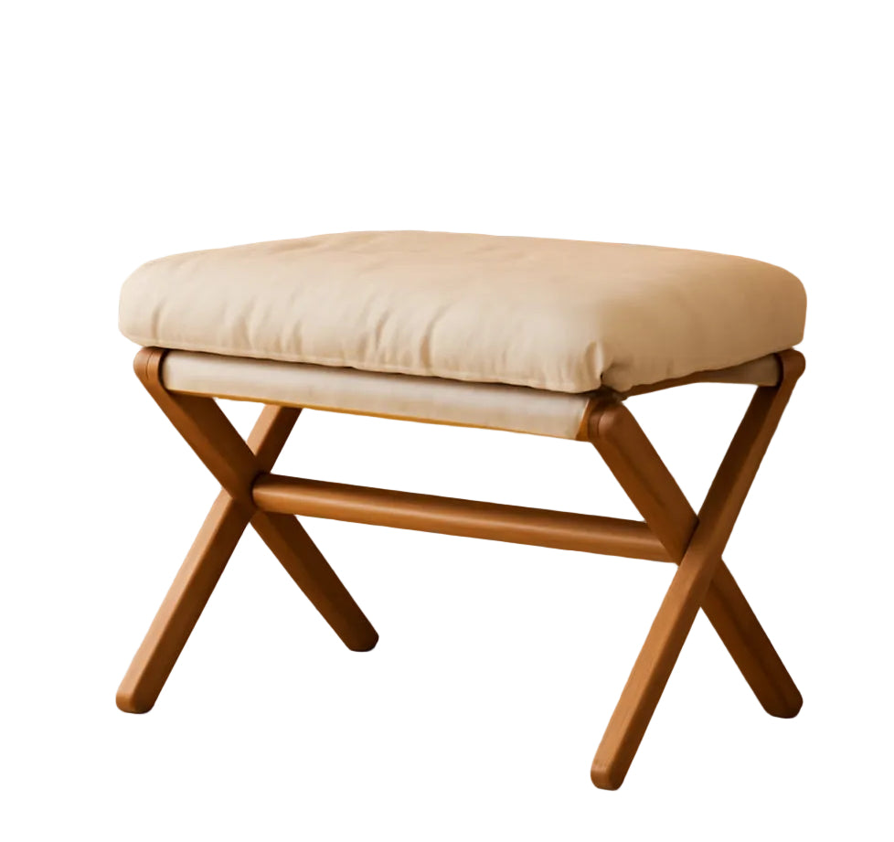 Bamboo Foldable Ottoman Foot Rest