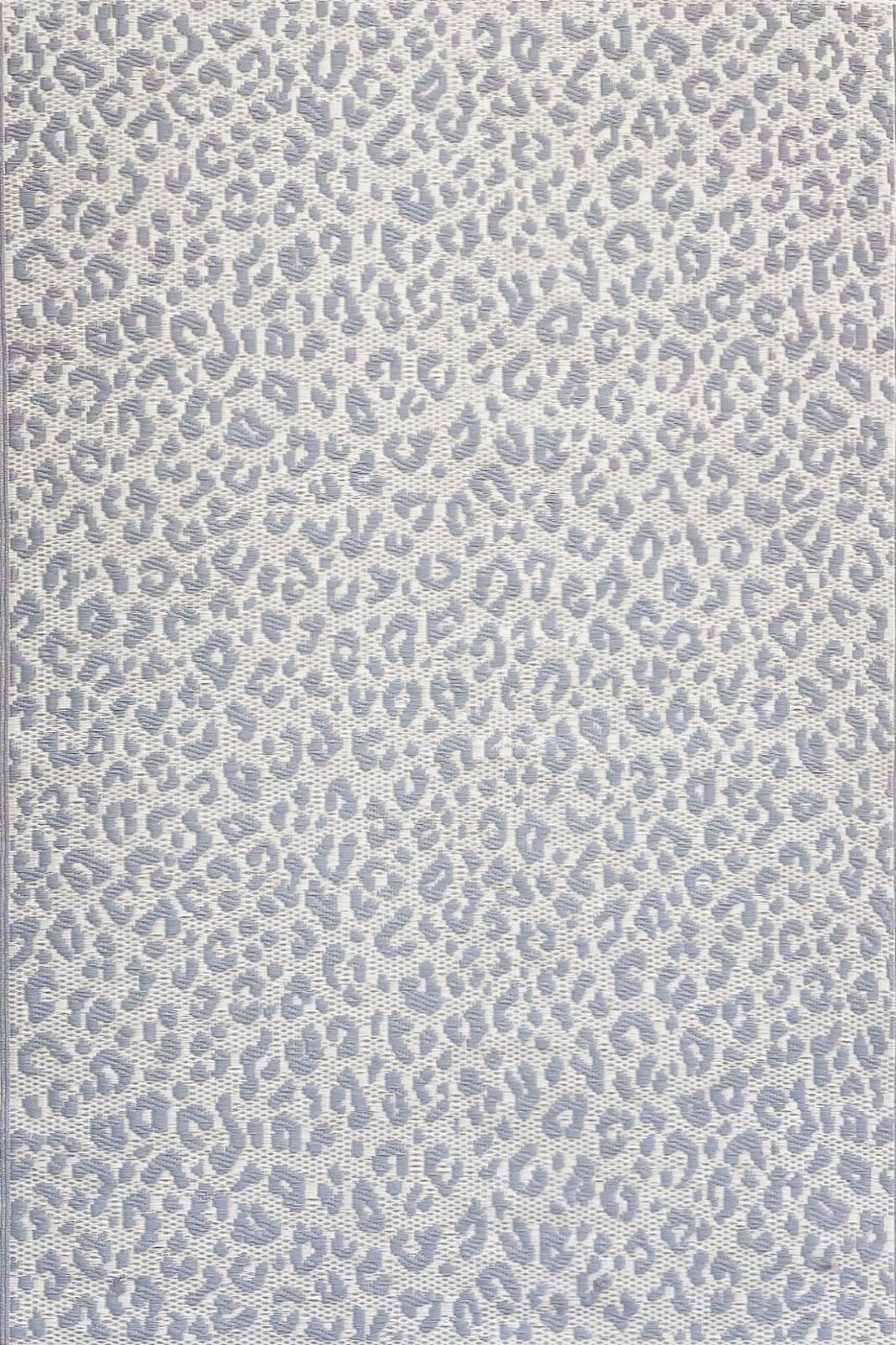 Leopard Silver &amp; Cream Outdoor Mat