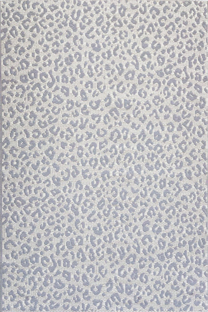 Leopard Silver &amp; Cream Outdoor Mat