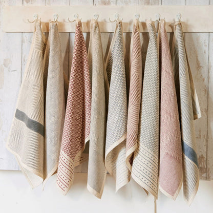 Hand Block Printed Kitchen Towels - Set of 2