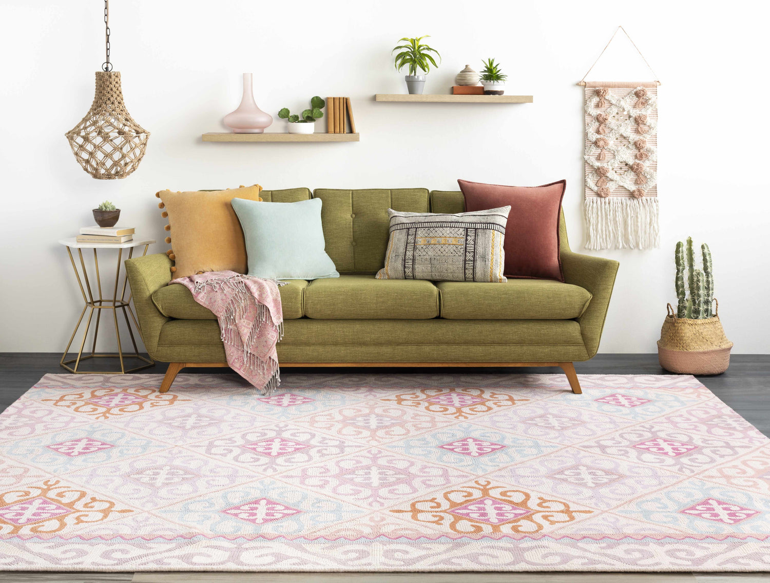 Drumore Beige Boho Wall Hanging