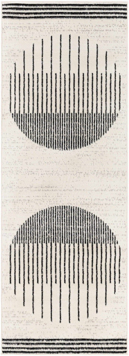 Angus Black&amp;White Geometric Area Rug