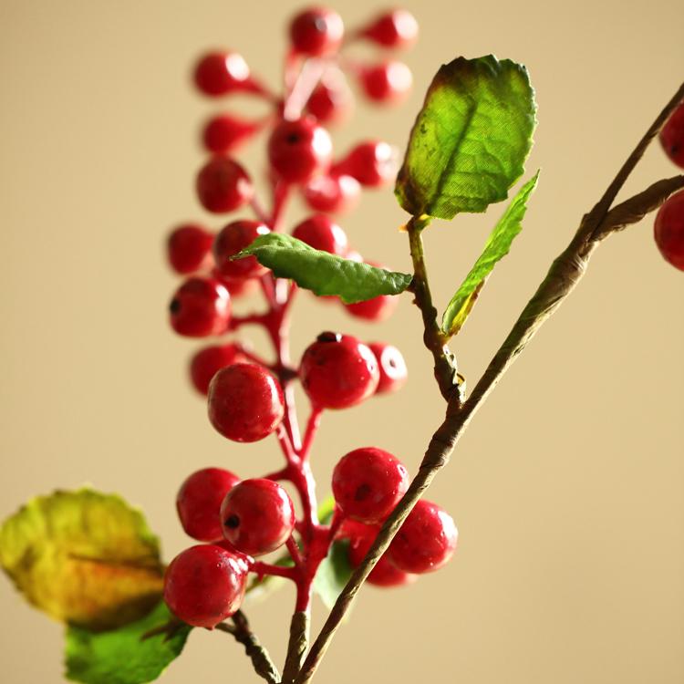 Artificial Fruit Berry Stems in Various Colors - 31 inch