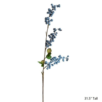 Artificial Fruit Berry Stems in Various Colors - 31 inch