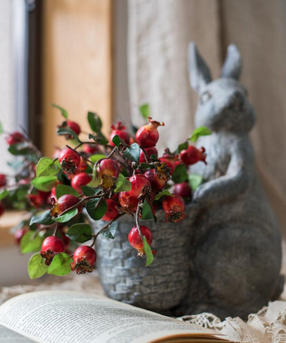 Artificial Fruit Pomegranate Fruit Bouquet - 12"