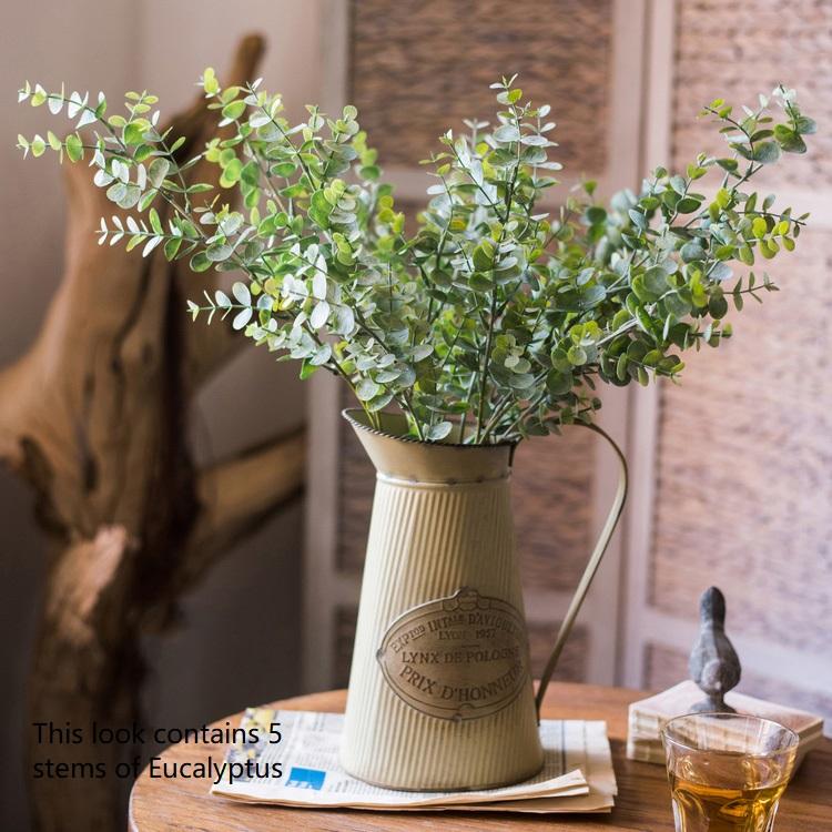 Artificial Faux Plant Eucalyptus Stem Green - 26"