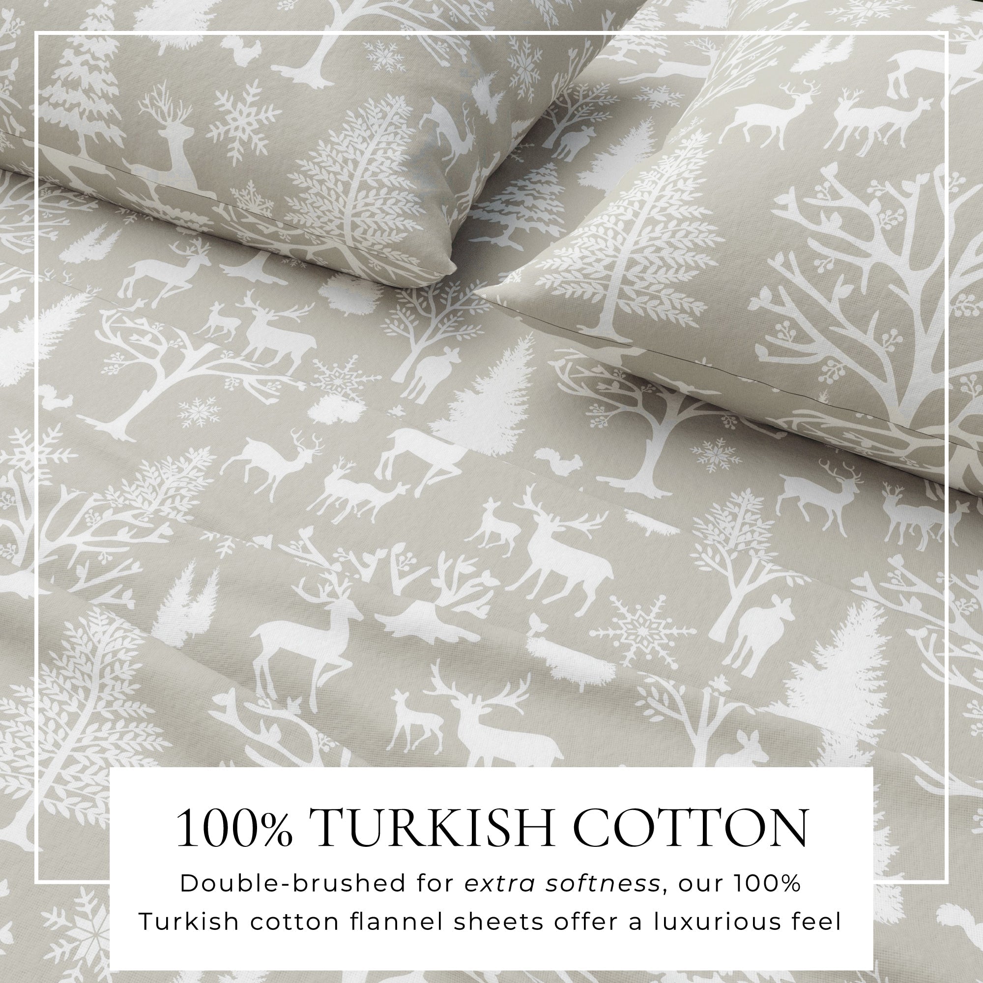 Turkish Cotton Flannel Sheet Sets - Lakeview Collection