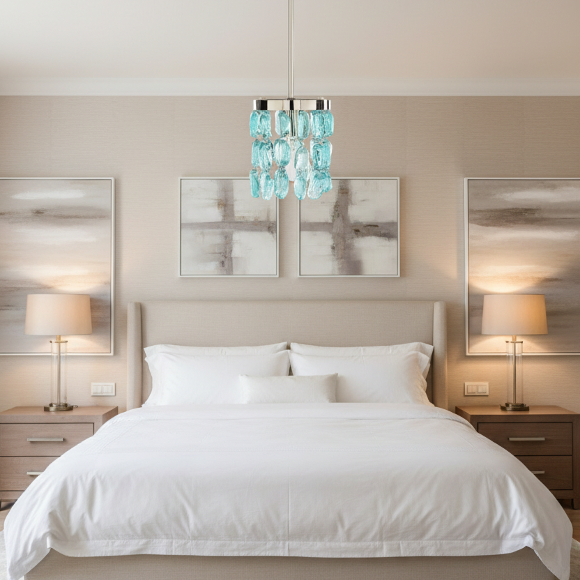 Gotham Ceiling Light - Aqua