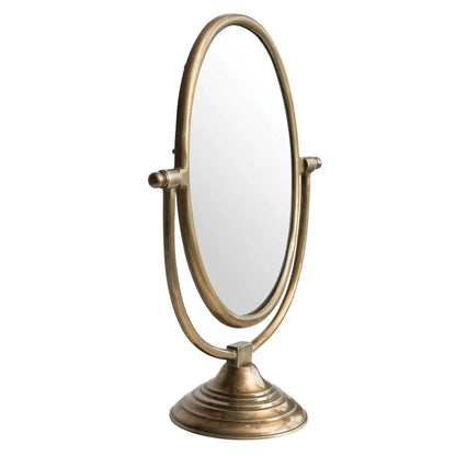 Austine Framed Mirror – Antique Brass Finish