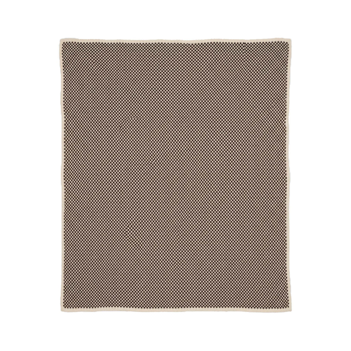 Checkered - Cotton Sustainable Knit Geometric Throw Blanket
