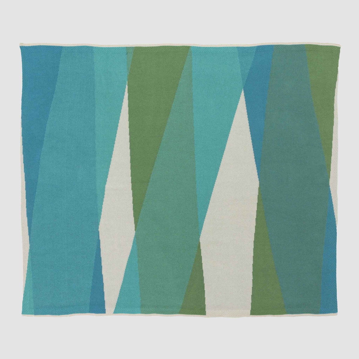 Poly Refractions - Indoor|Outdoor Sustainable Knit Modern Throw Blanket