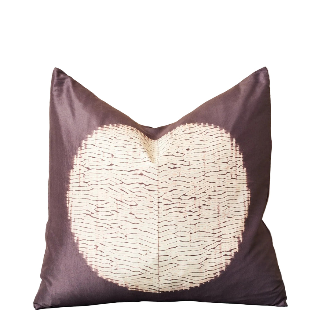 Shunya Handcrafted Shibori Print Mulberry Silk Pillow
