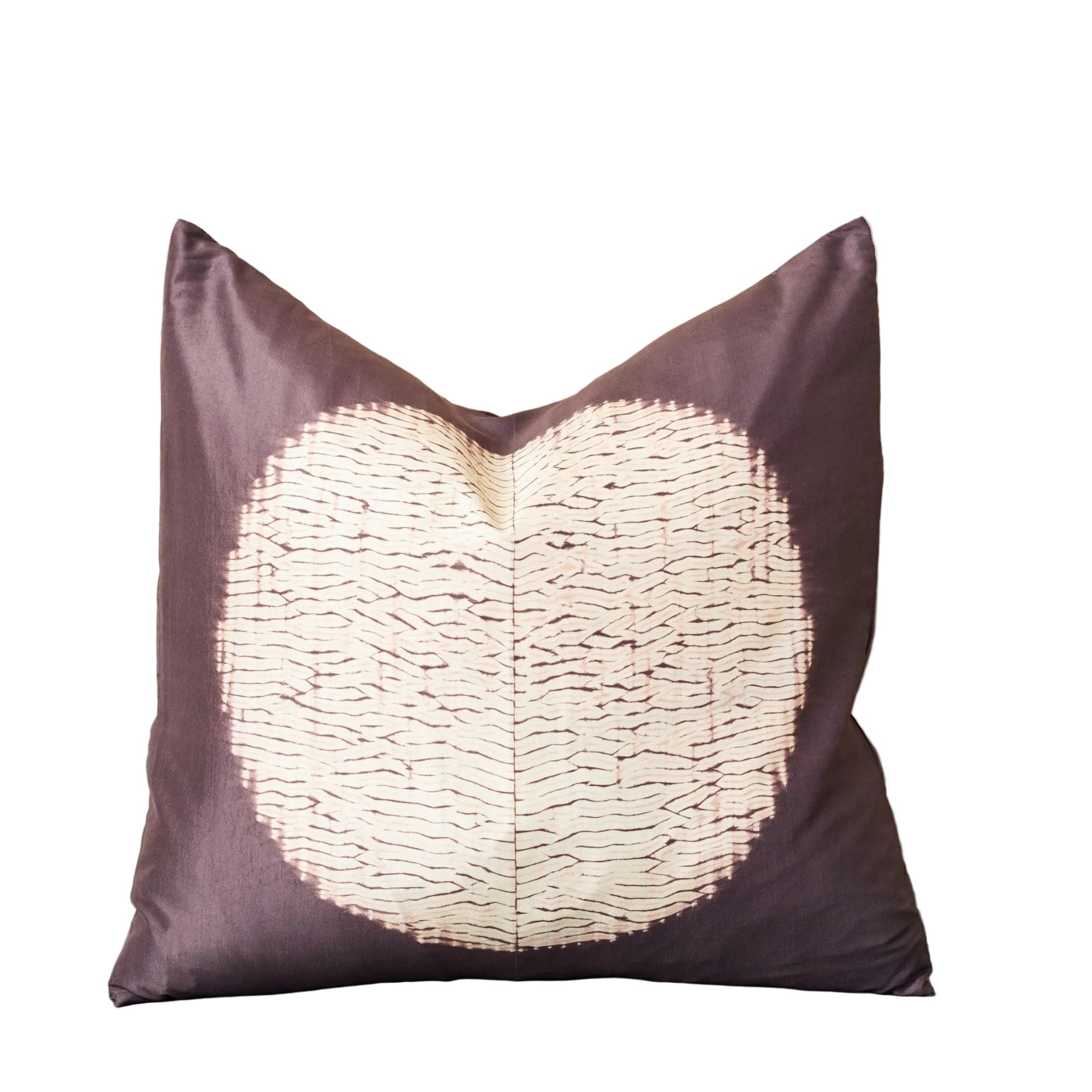 Shunya Handcrafted Shibori Print Mulberry Silk Pillow