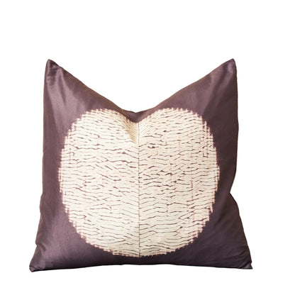 Shunya Handcrafted Shibori Print Mulberry Silk Pillow
