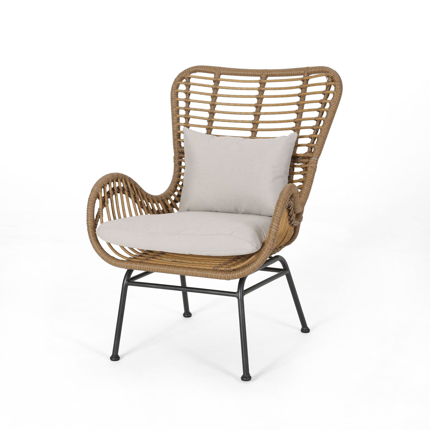 Outdoor Rattan Accent Chairs - set of 2