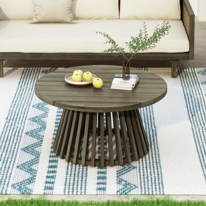 Outdoor Acacia Wood Coffee Table - Grey