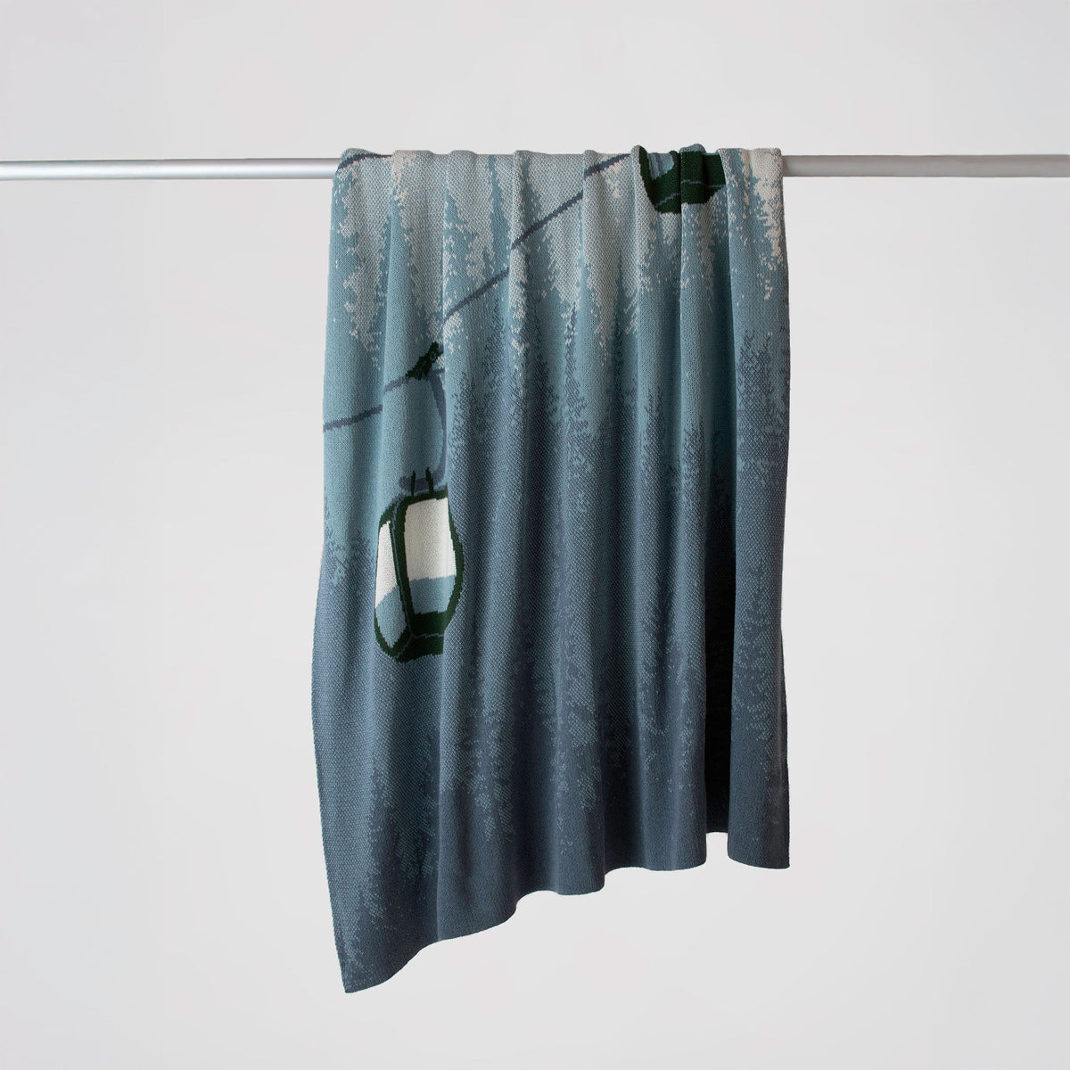Alpine Lift - Cotton Sustainable Knit Throw Blanket