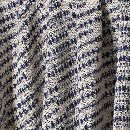Sand Stone - Cotton Sustainable Knit Striped Throw Blanket