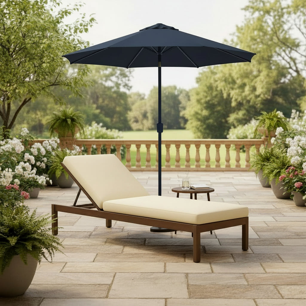9Ft Outdoor Patio Umbrella - Navy Blue