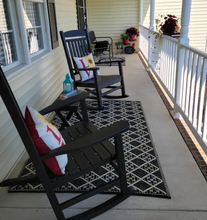 Scotch Black &amp; White Reversible  Outdoor Mat