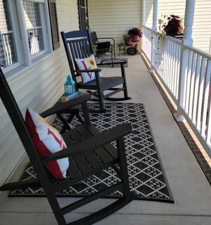 Scotch Black &amp; White Reversible  Outdoor Mat