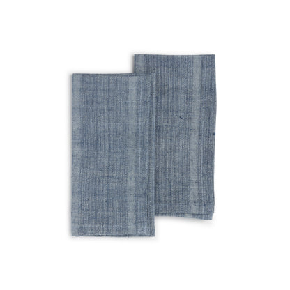 Set of 2 Handwoven Organic Cotton Napkins - 3 Colors