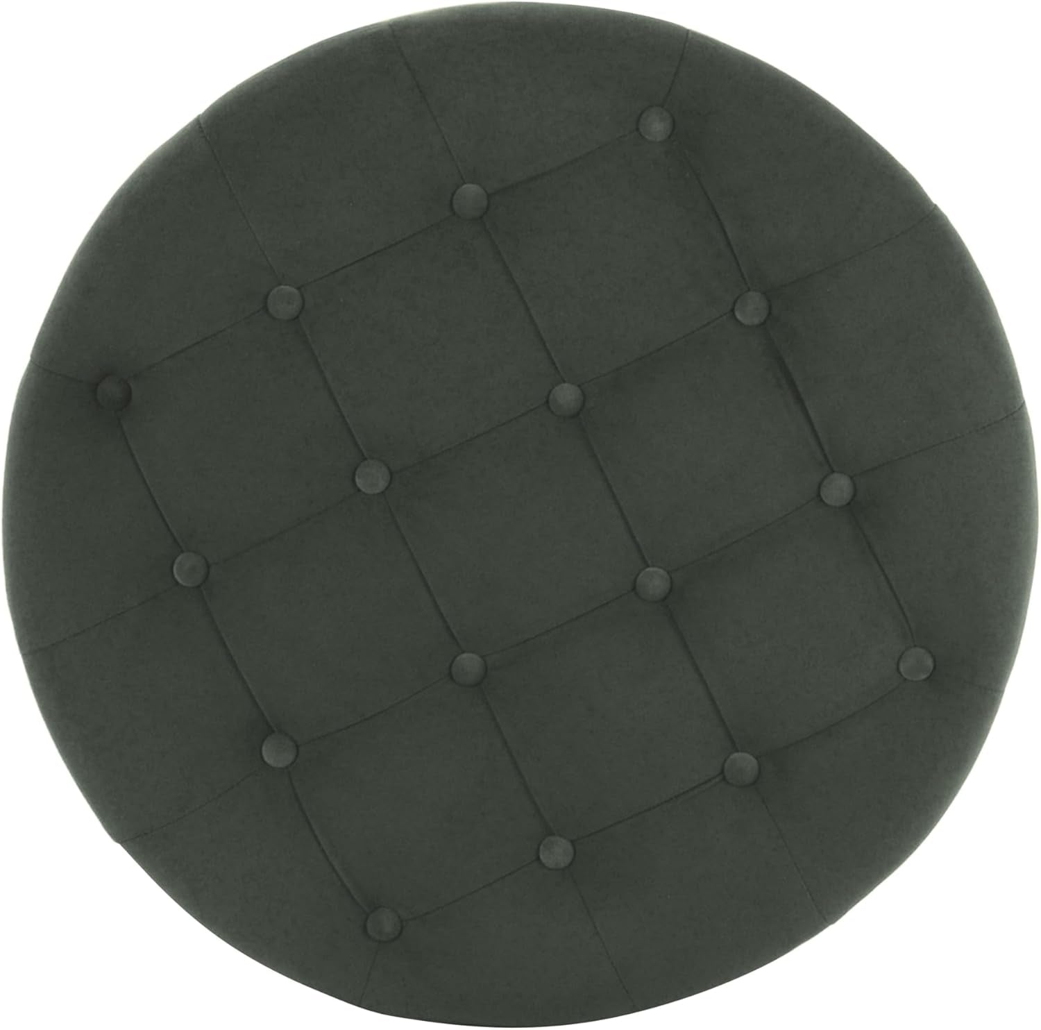 Handcrafted Loden Green Velvet Storage Ottoman