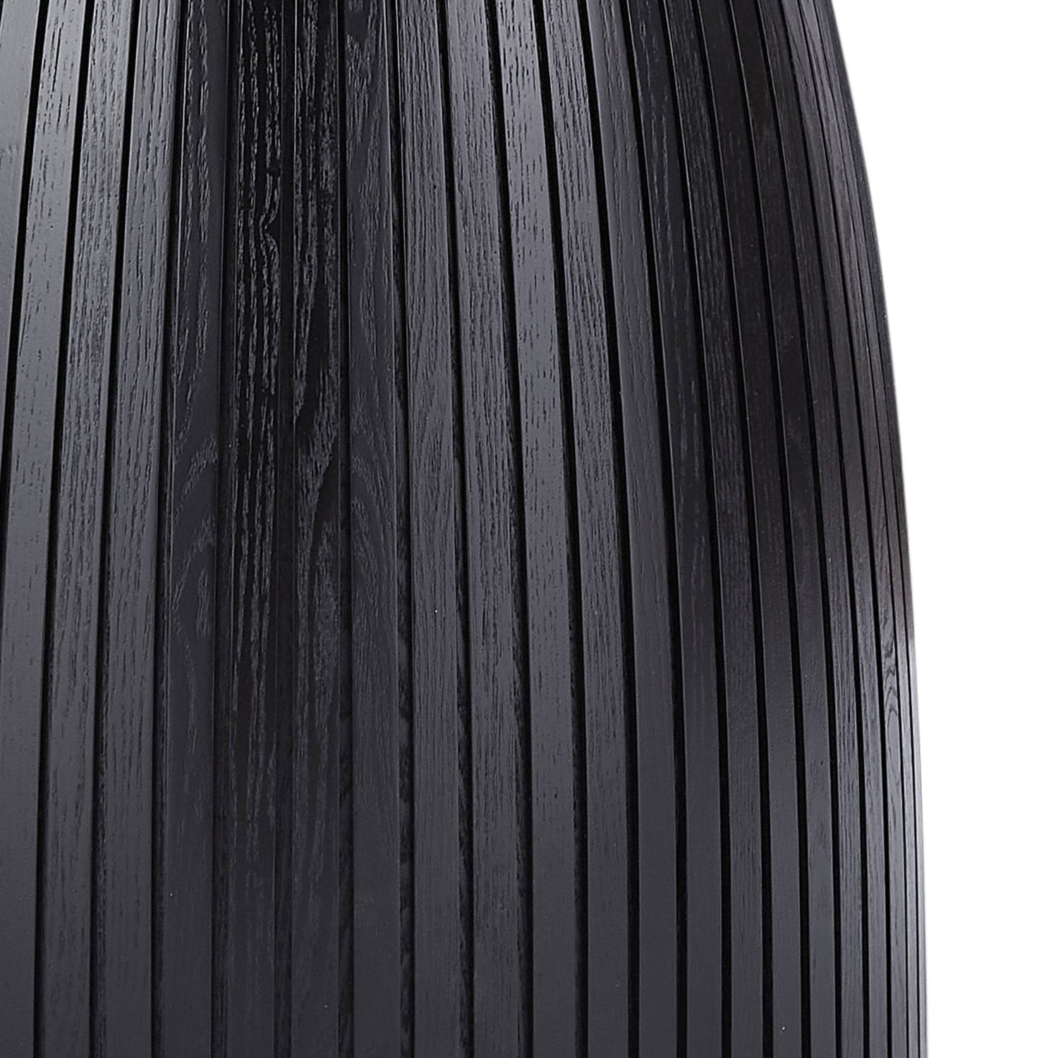 Sleek Round Dining Table in Black Finish