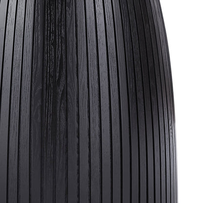 Sleek Round Dining Table in Black Finish
