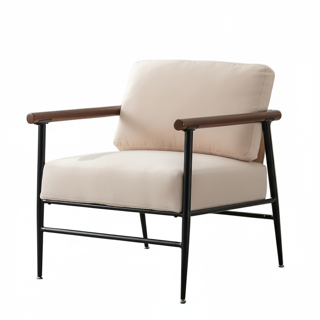 Contemporary Accent Chair in Linen
