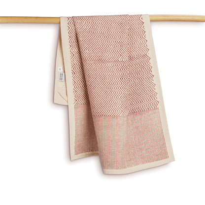 Hand Block Printed Kitchen Towels - Set of 2