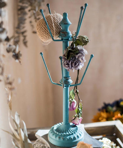 Robin Blue Iron Tiered Cup Holder