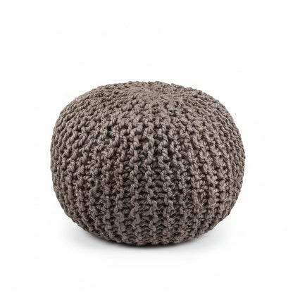 Hauenstein Knitted Jute Pouf